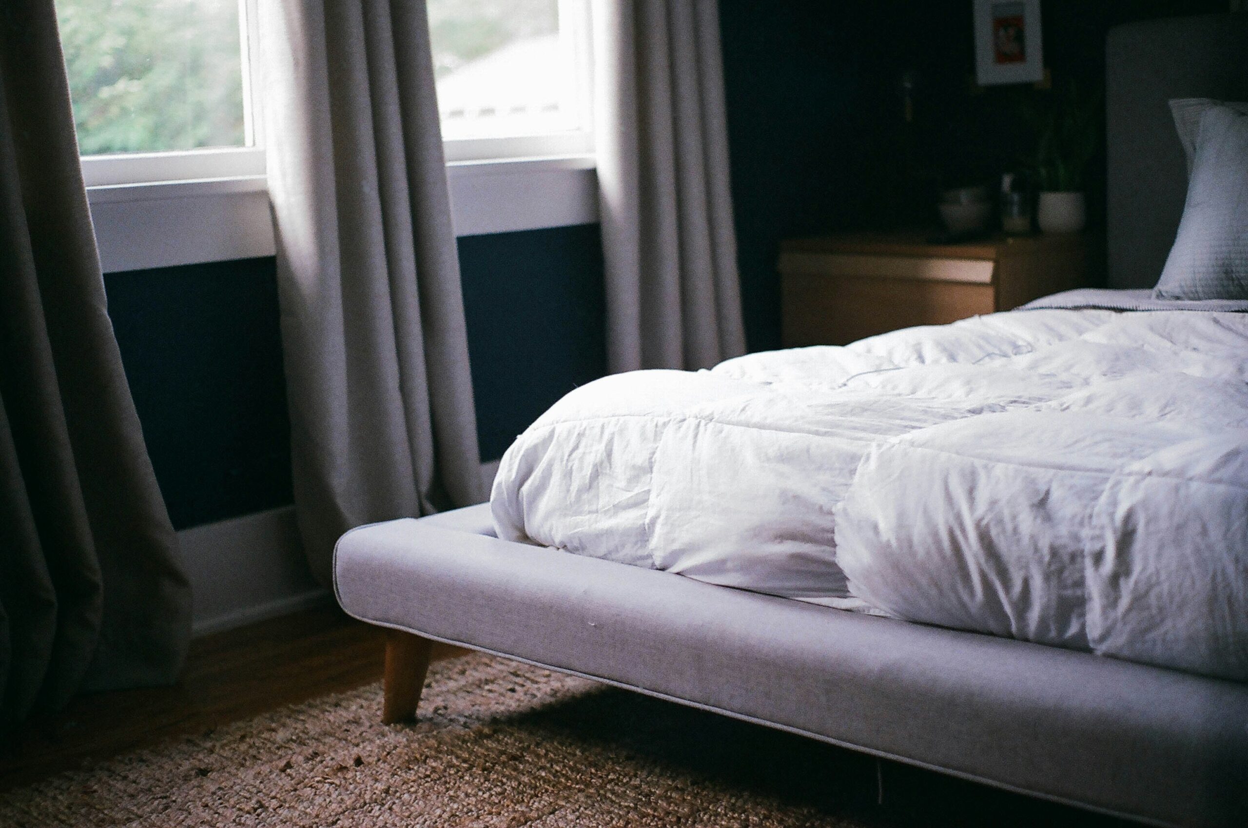 Chambre avec un matelas